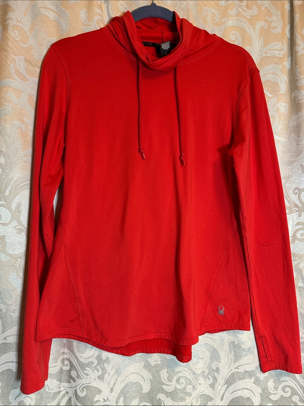 Spyder Women's Red Cowl Neck Pullover Sweater